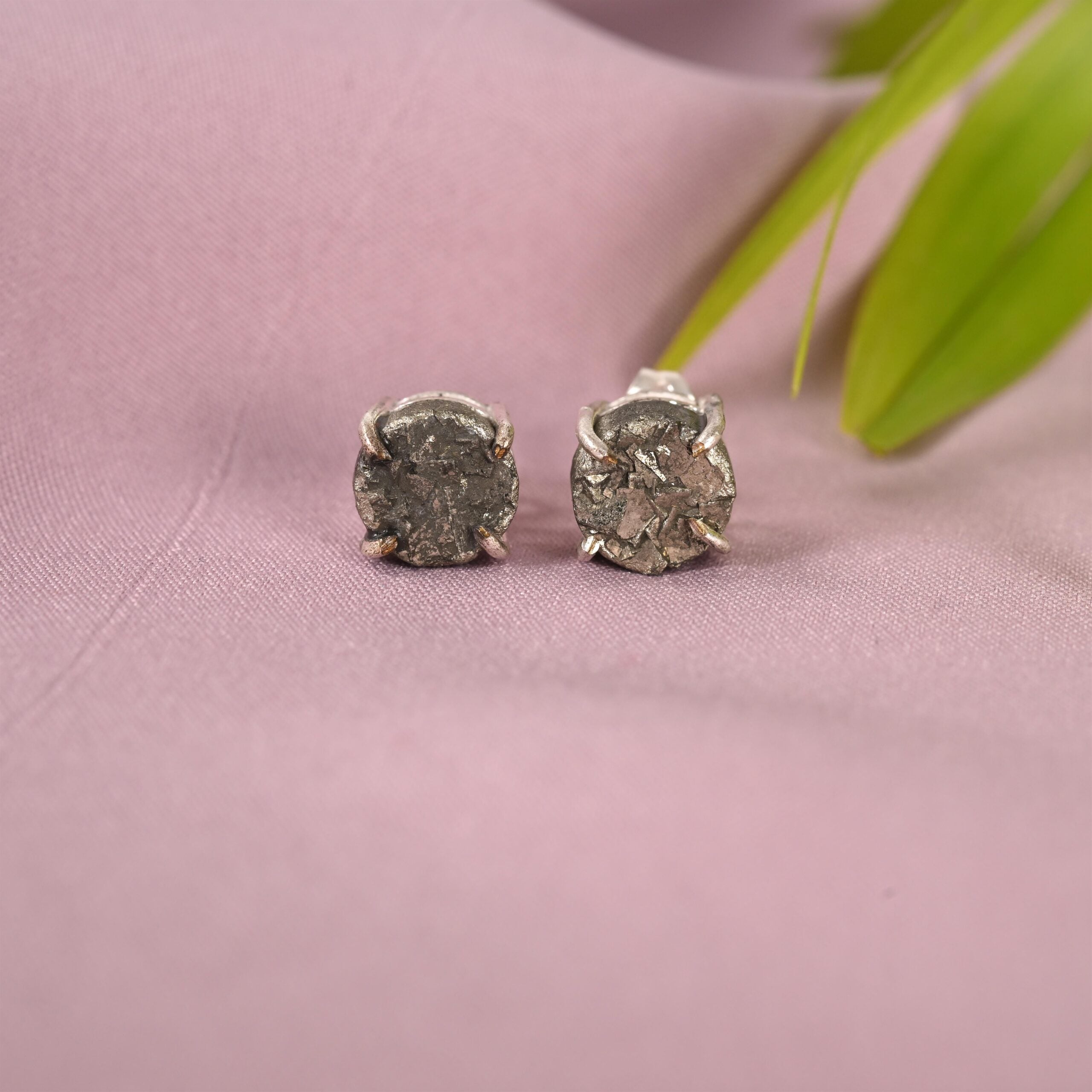Pyrite Stud Earrings